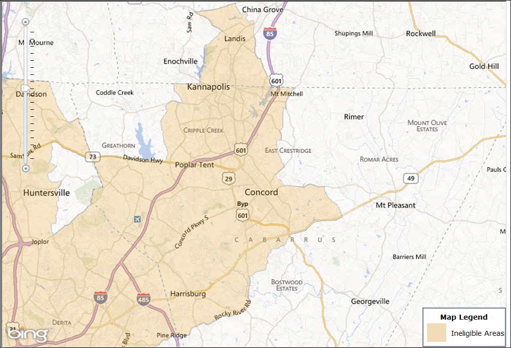 Charlotte Northeast USDA Map – USDA Homes for Sale