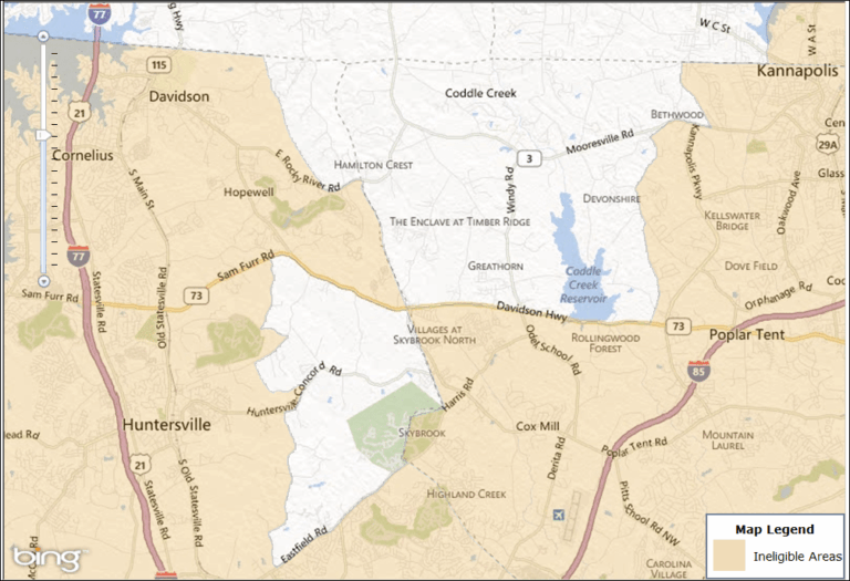 Charlotte, NC USDA Maps USDA Homes Charlotte University, Ballantyne