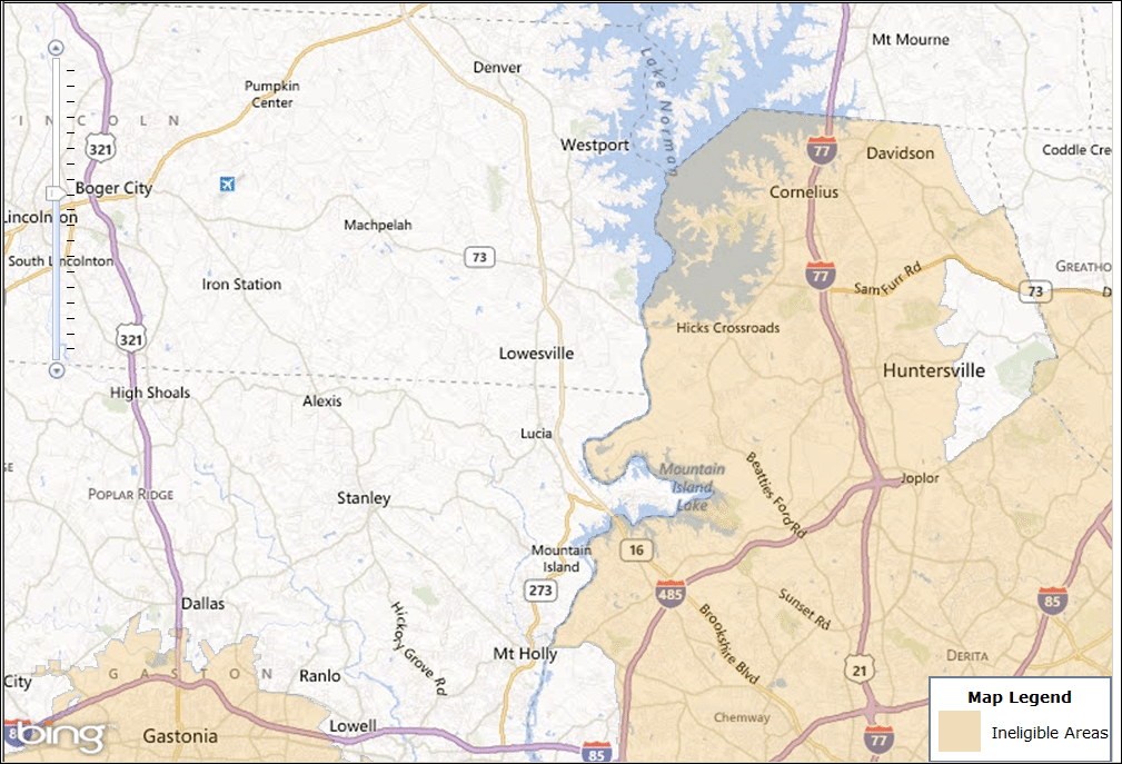 Charlotte Northwest USDA Map – USDA Homes for Sale